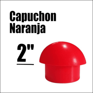 CAPUCHÓN DE SEGURIDAD NARANJA DE 2”